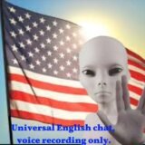 Universal English chat, voice recording only.