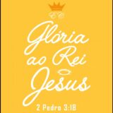 Senhor Jesus Rei da glória 🙏💜
