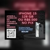 🍀Rifas IPhone 15📱ou R$6.000 💵no pix 🍀