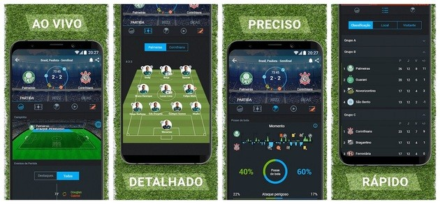 Aplicativos de estatísticas no futebol