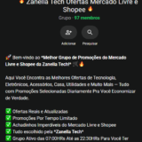 🔥 Zanella Tech Ofertas Mercado Livre e Shopee 🔥